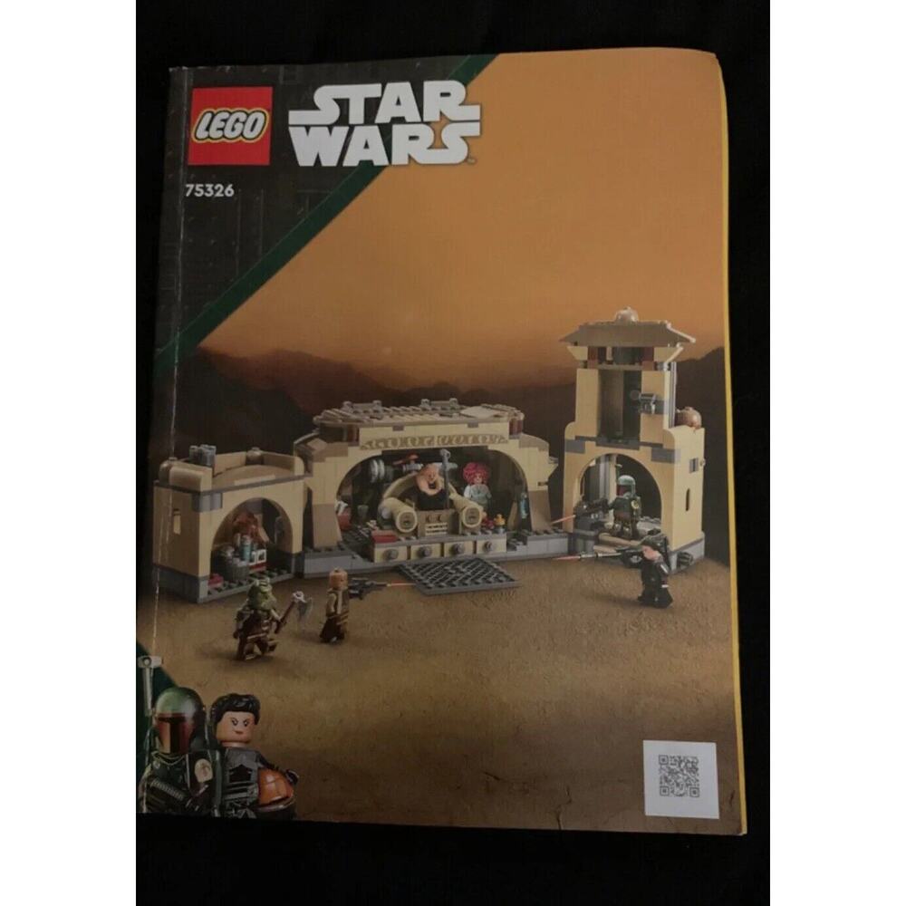 LEGO 75326 Star Wars Instruction Manual ONLY Boba Fett Throne Room